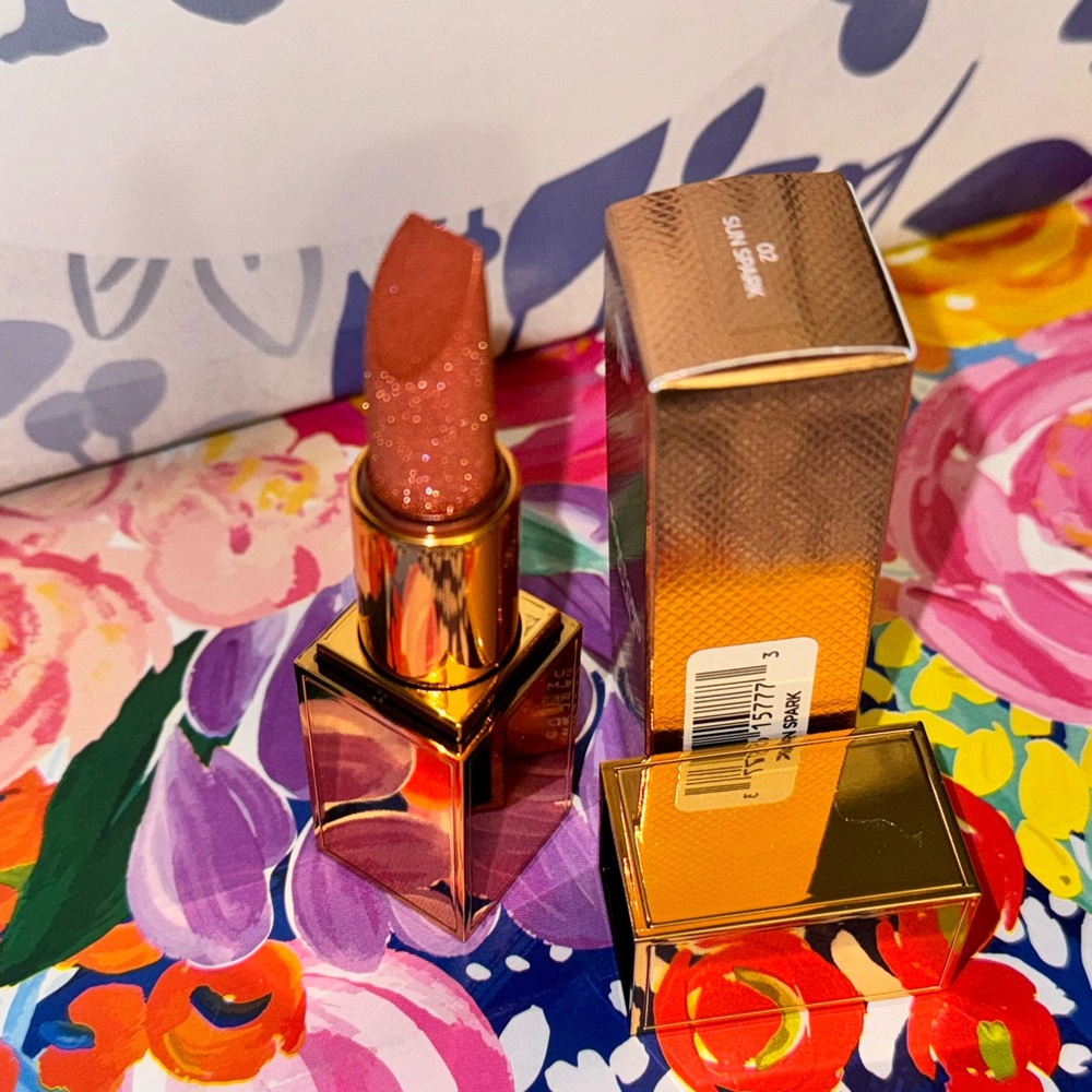NIB NEW TOM FORD Soleil De Feu Spark Lip Balm Lipstick 02 Sun Spark Full Size - Picture 13 of 16